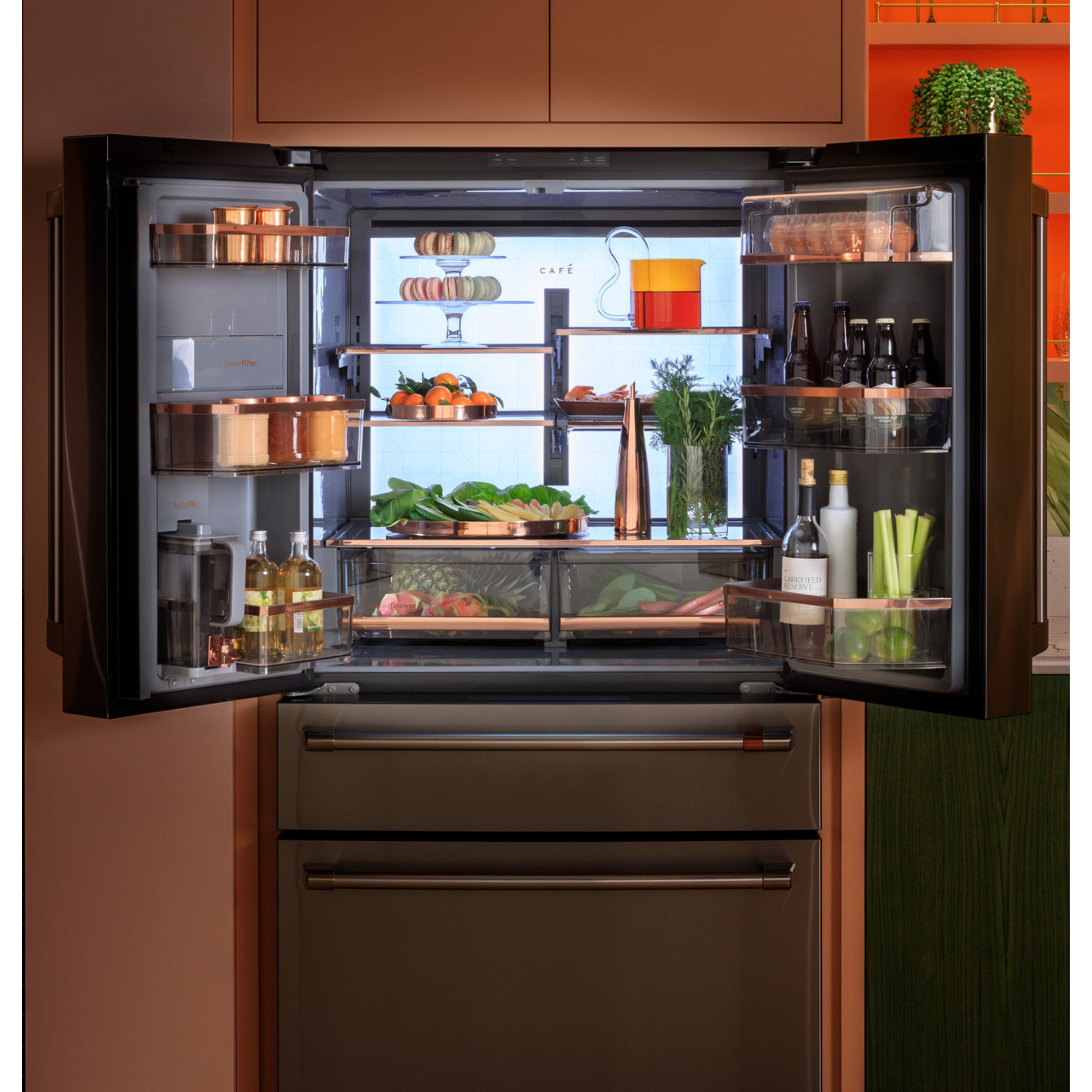 Cafe - 36 Inch 23.2 cu. ft French Door Refrigerator in Stainless - CJE23DP2WS1