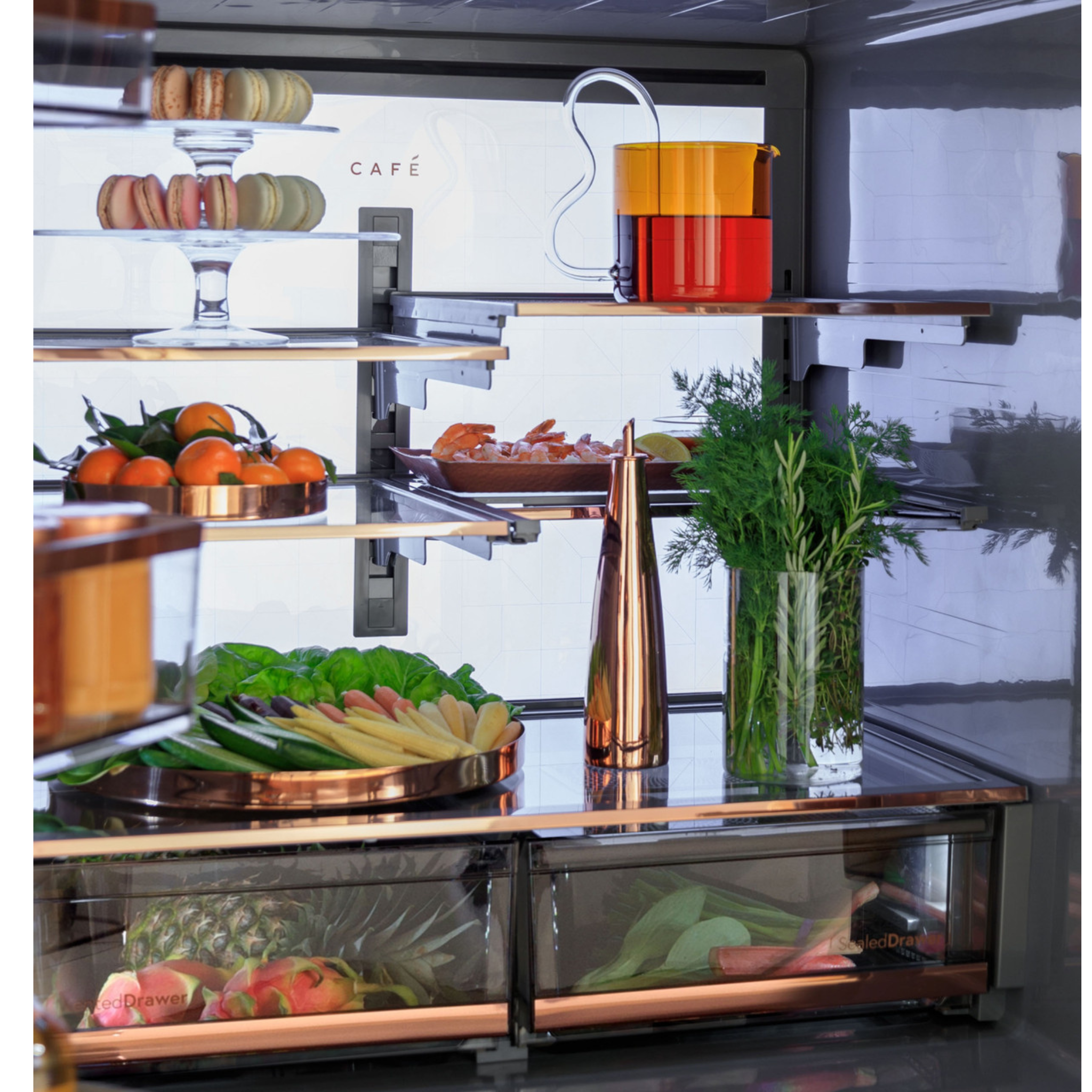 Cafe - 36 Inch 23.2 cu. ft French Door Refrigerator in Stainless - CJE23DP2WS1