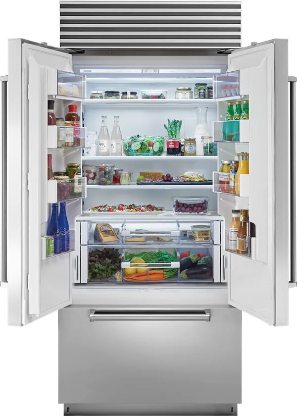 Sub-Zero - 36 Inch 21 cu. ft Built In / Integrated French Door Refrigerator in Stainless - CL3650UFDID/S/T