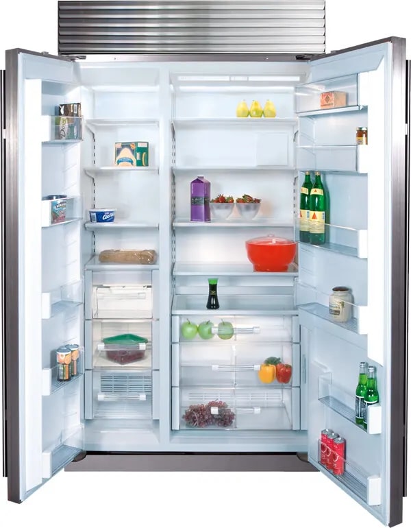 Sub-Zero - 42 Inch 24.8 cu. ft Built In / Integrated Side by Side Refrigerator in Stainless - CL4250S/S/P