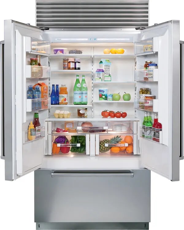 Sub-Zero - 42 Inch 24.7 cu. ft Built In / Integrated French Door Refrigerator in Stainless - CL4250UFD/S/T