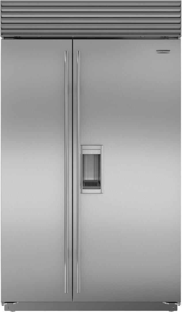 Sub-Zero - 48 Inch 28.4 cu. ft Built In / Integrated Side by Side Refrigerator in Stainless - CL4850SD/S/T