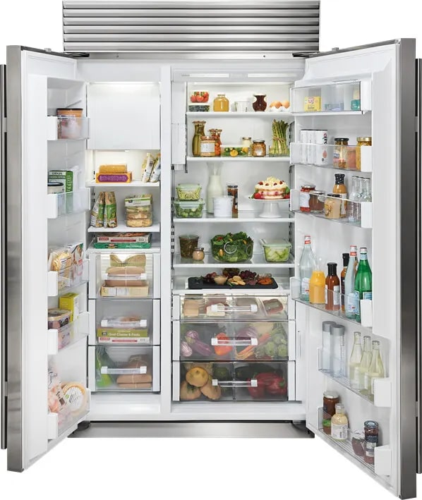 Sub-Zero - 48 Inch 28.2 cu. ft Built In / Integrated Side by Side Refrigerator in Stainless - CL4850SID/S/P