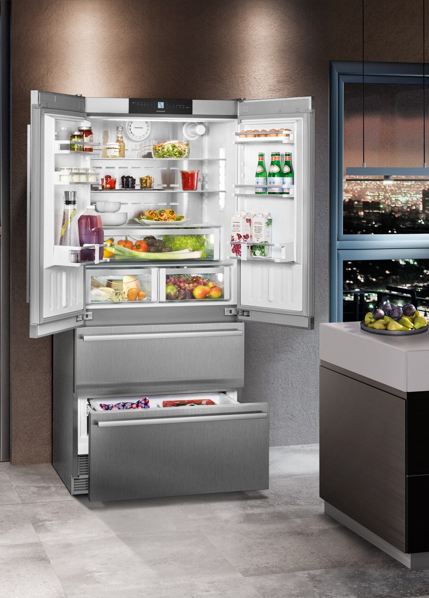 Liebherr - 36 Inch 19.5 cu. ft French Door Refrigerator in Stainless - CS2092