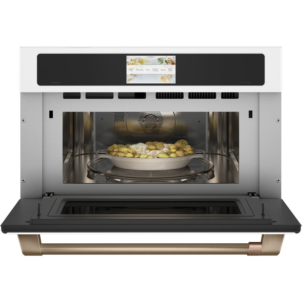 Cafe - 1.7 cu. ft Speed Wall Oven in White - CSB913P4NW2
