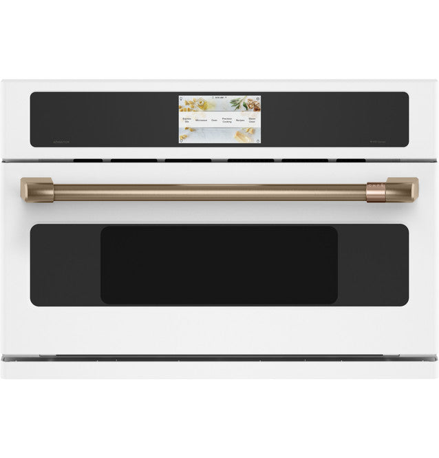 Cafe - 1.7 cu. ft Single Wall Oven in White - CSB913P4VW2