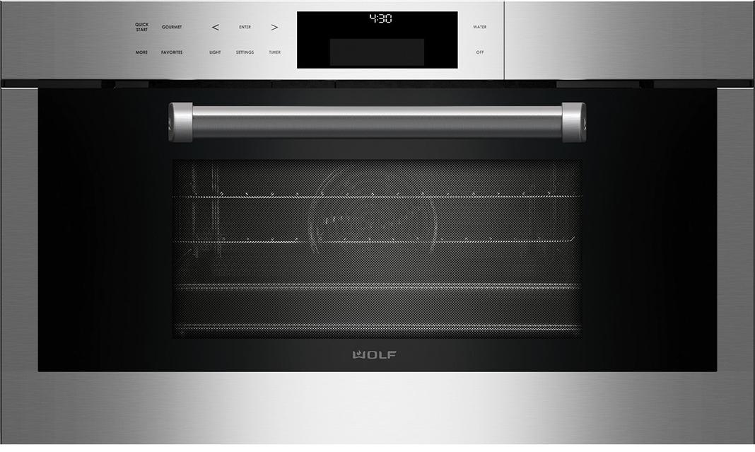Wolf - 1.8 cu. ft Steam Wall Oven in Stainless - CSO30PE/S/PH
