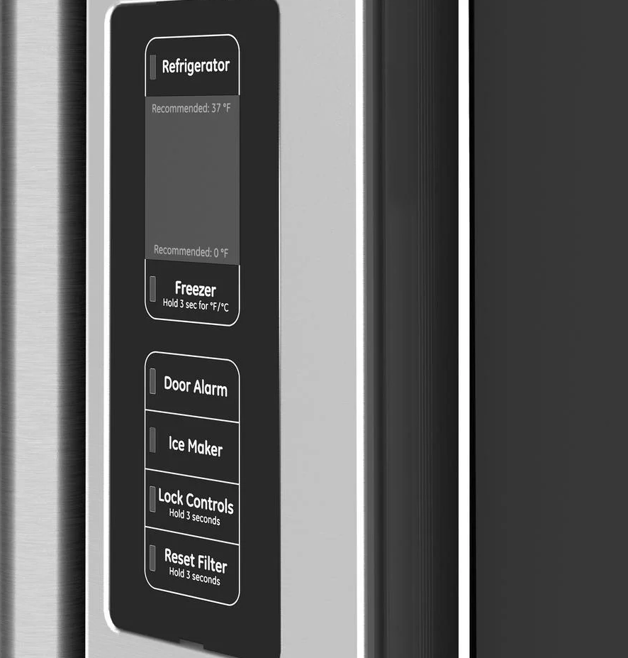 Café - 35.75 Inch 23.1 cu. ft French Door Refrigerator in Stainless (Premium Floor Model) - CWE23SP2MS1