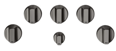 Café - Cooktop Add-On Knobs in Black Stainless - CXCG1K0PMBT