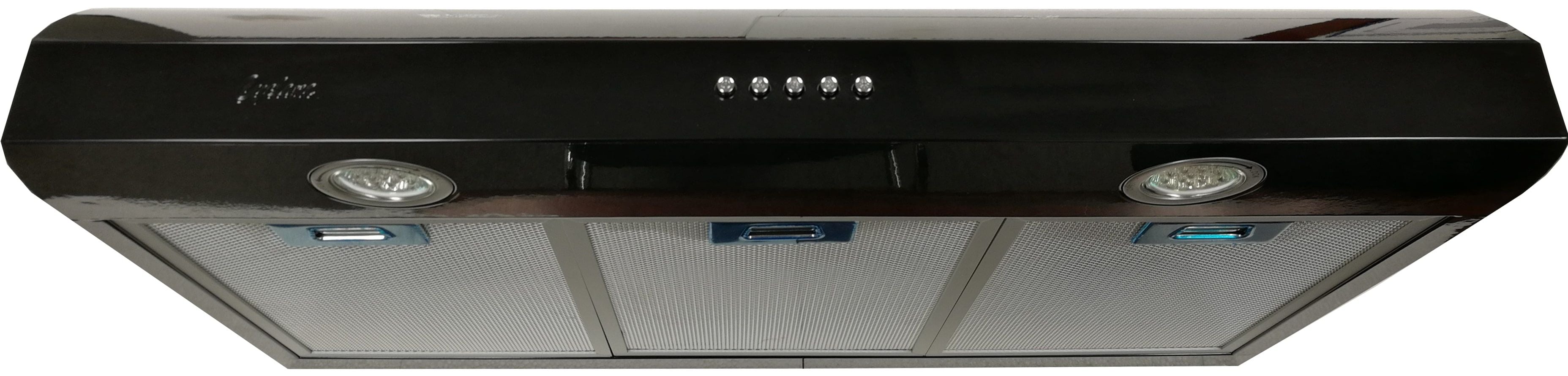 Cyclone - 24 Inch 300 CFM Under Cabinet Range Vent in Black - CY917R24B