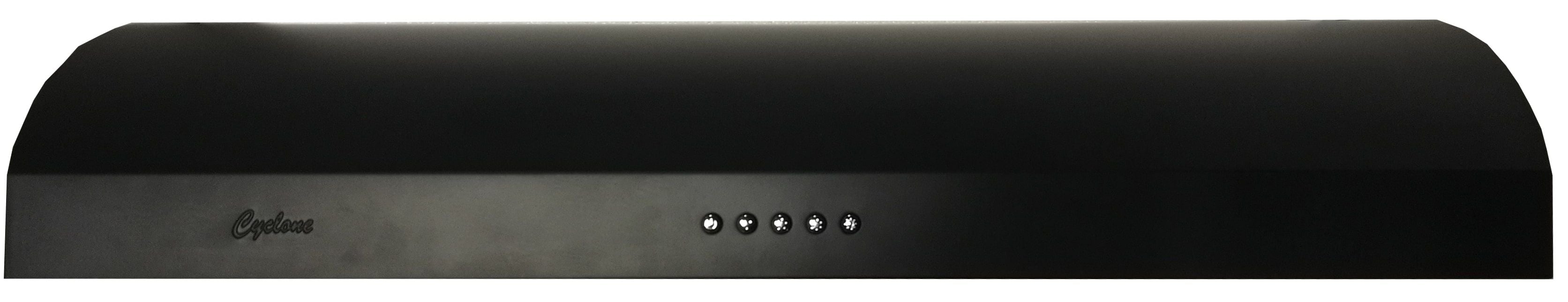 Cyclone - 24 Inch 300 CFM Under Cabinet Range Vent in Black - CY917R24B