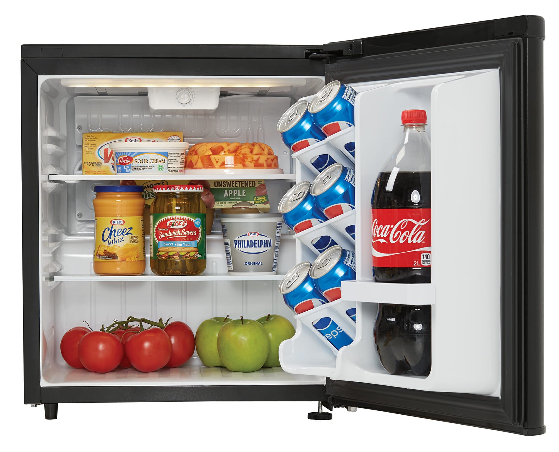 Danby - 17.69 Inch 1.7 cu. ft Mini Fridge Refrigerator in Black - DAR017A3BDB-6