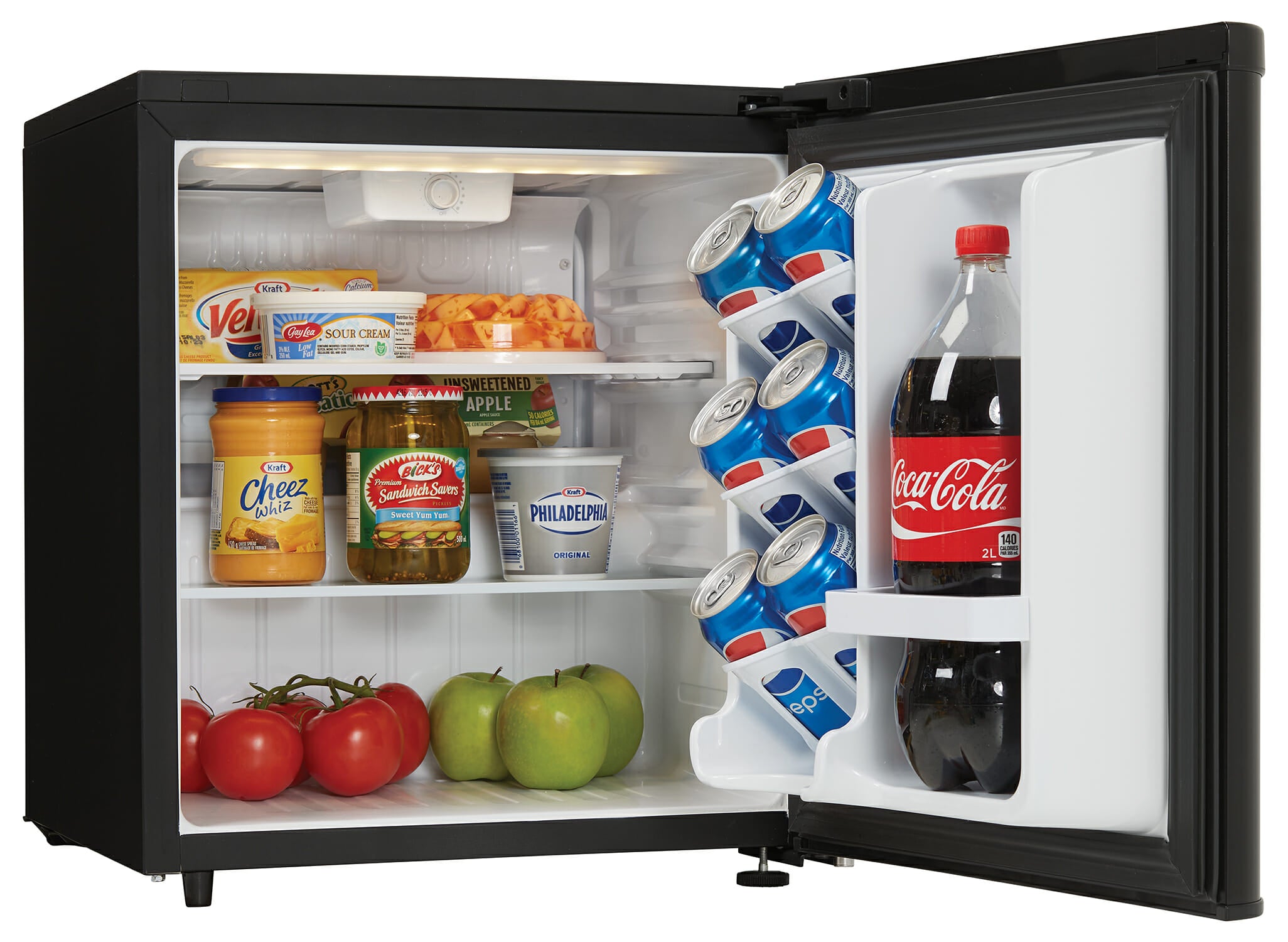 Danby - 17.69 Inch 1.7 cu. ft Mini Fridge Refrigerator in Black - DAR017A3BDB-6