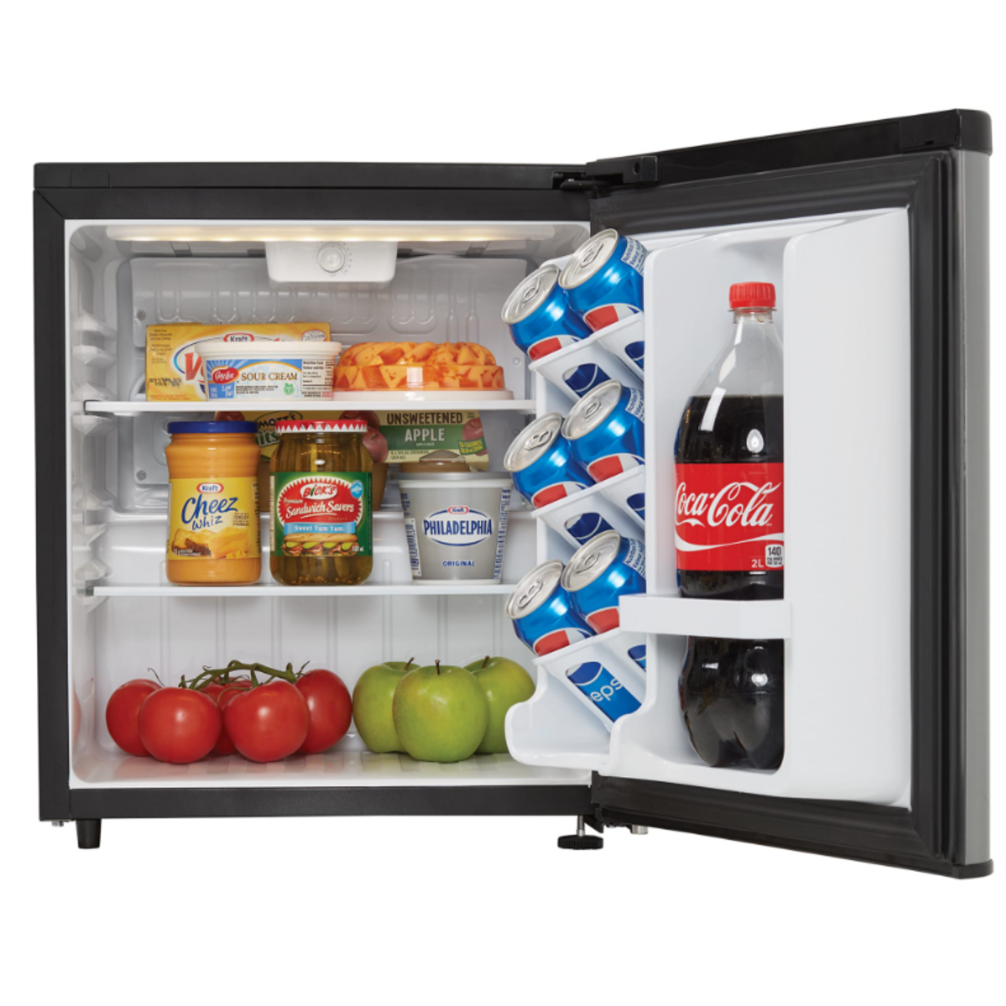 Danby - 17.7 Inch 1.7 cu. ft Compact Refrigerator in Stainless - DAR017A3BSLDB