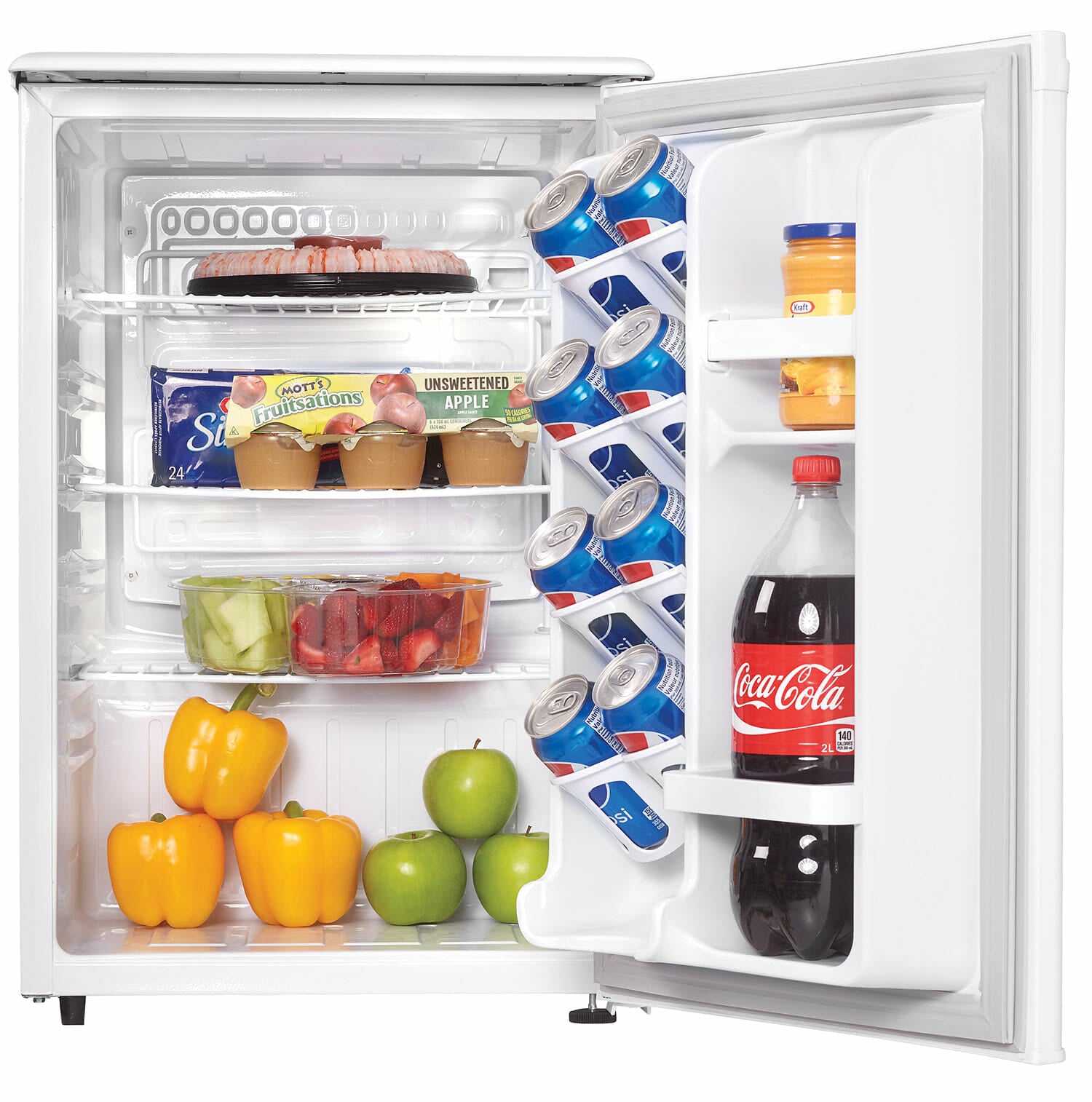 Danby - 17.69 Inch 2.6 cu. ft Mini Fridge Refrigerator in White - DAR026A1WDD