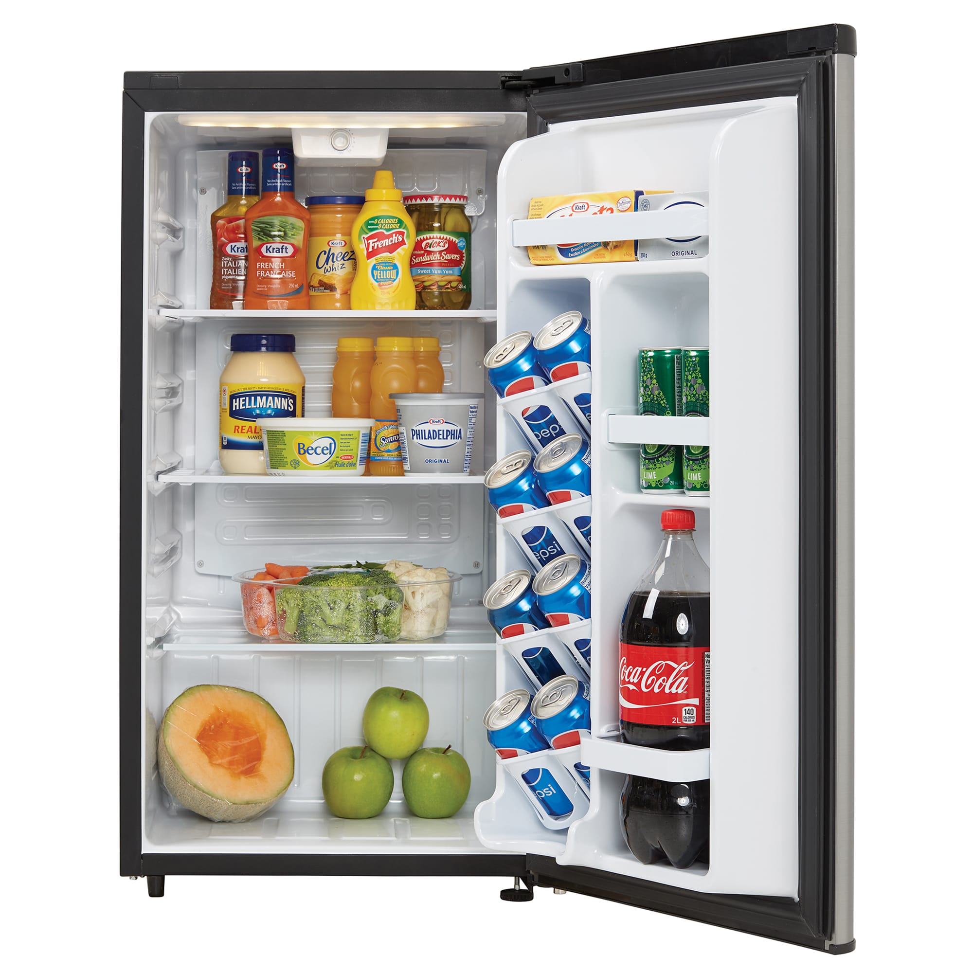 Danby - 17.69 Inch 3.3 cu. ft Compact Refrigerator in Stainless - DAR033A6BSLDB