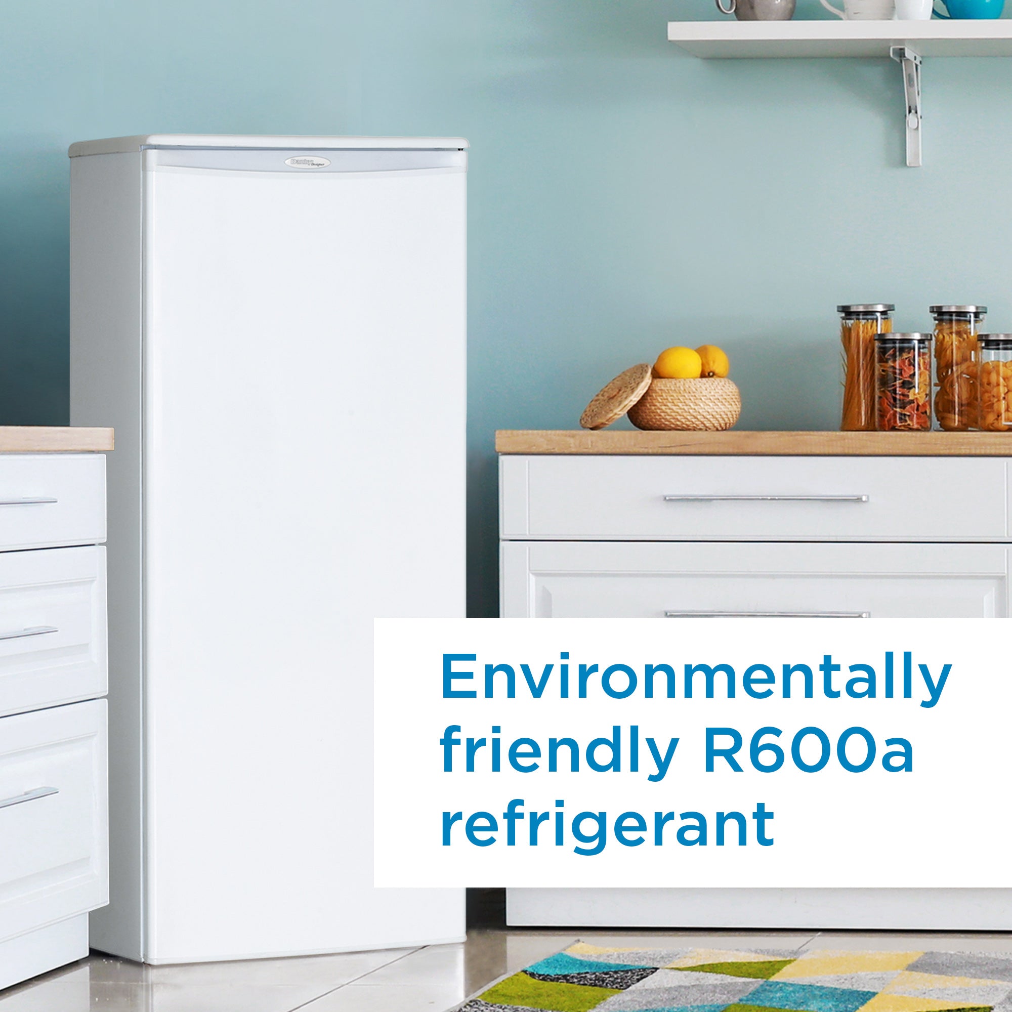 Danby - 23.94 Inch 11 cu. ft Apartment Size Refrigerator in White - DAR110A1WDD