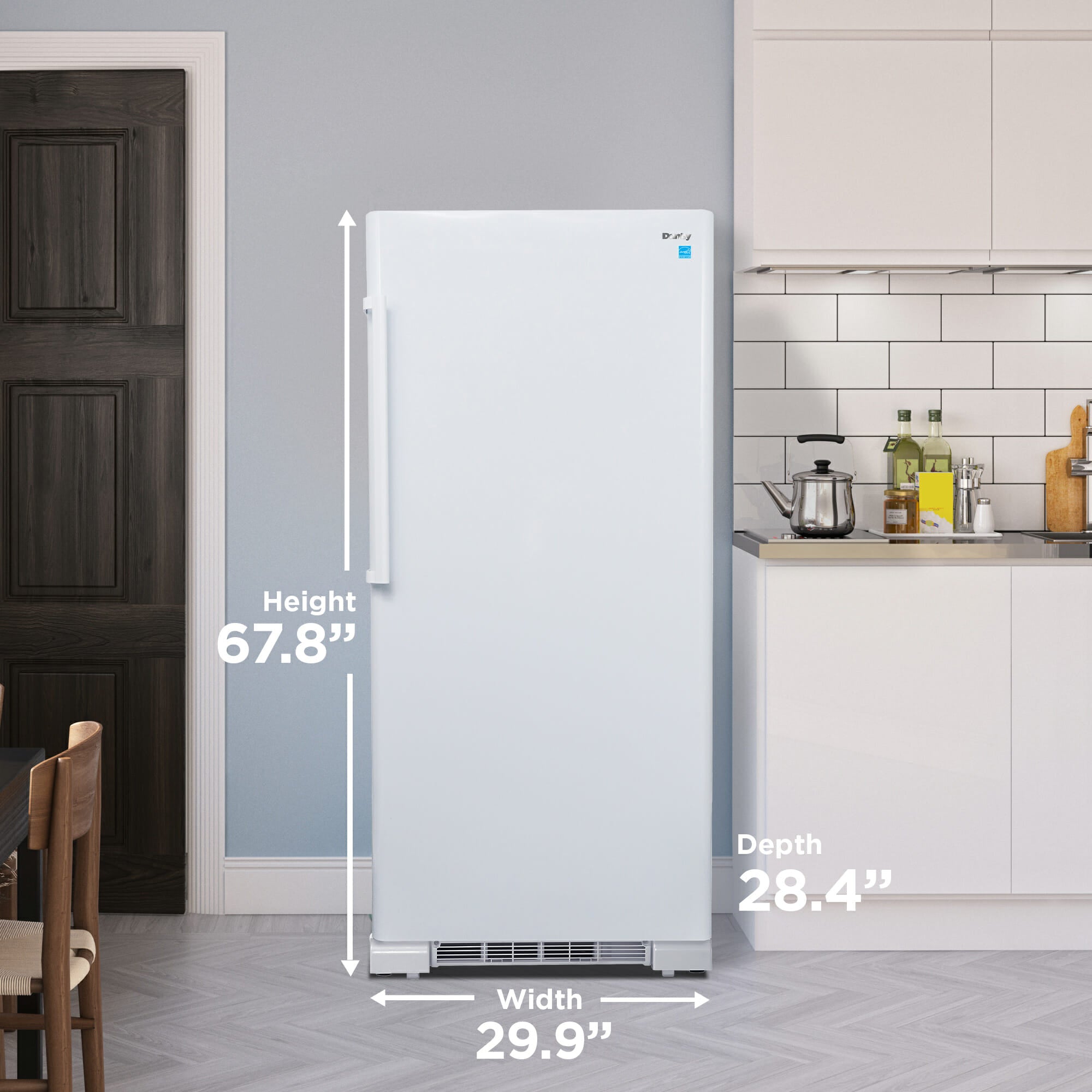 Danby - 30 Inch 17 cu. ft Built In / Integrated Refrigerator in White - DAR170A3WDD