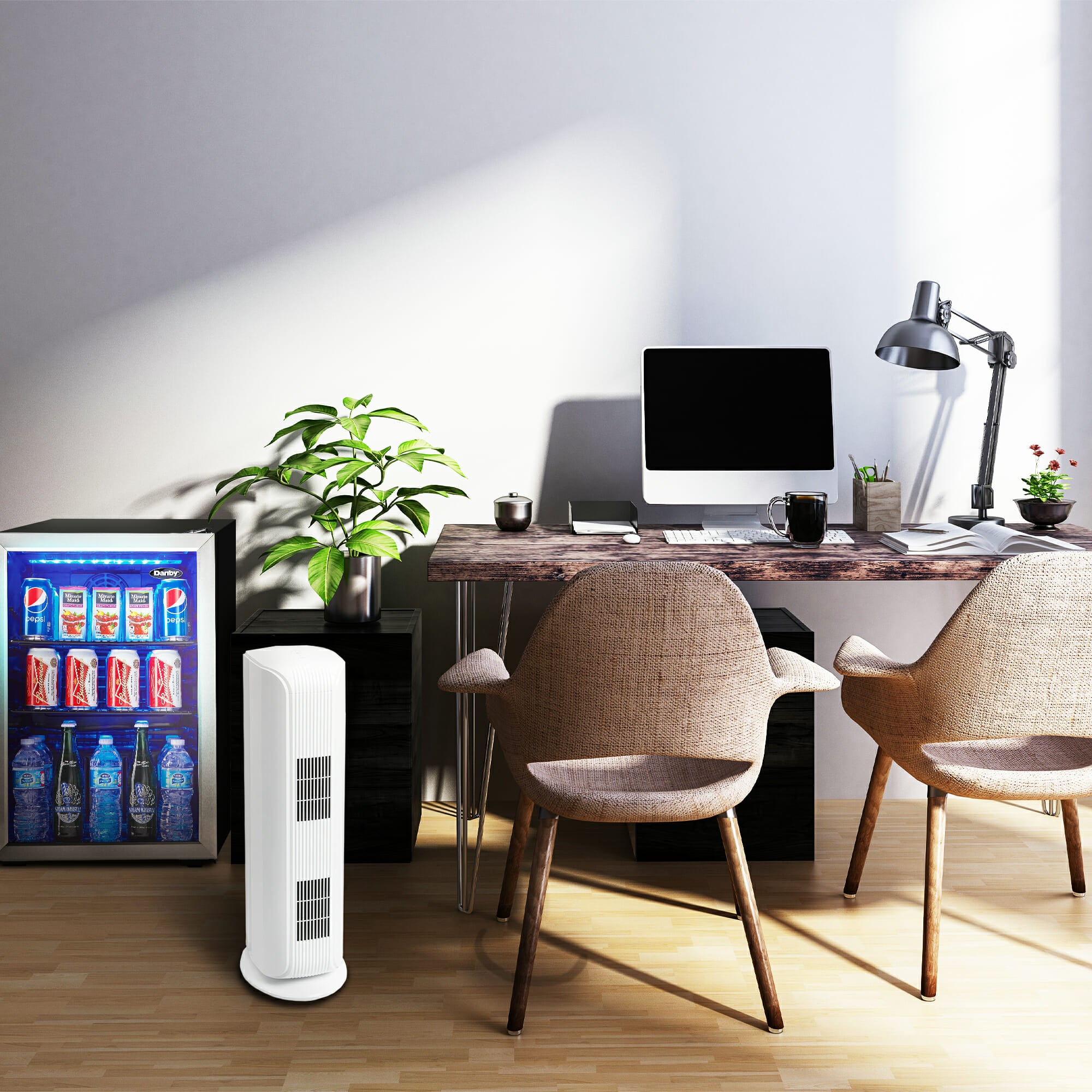 Danby - 17.5 Inch 2.6 cu. ft Beverage Centre Refrigerator in Stainless - DBC026A1BSSDB