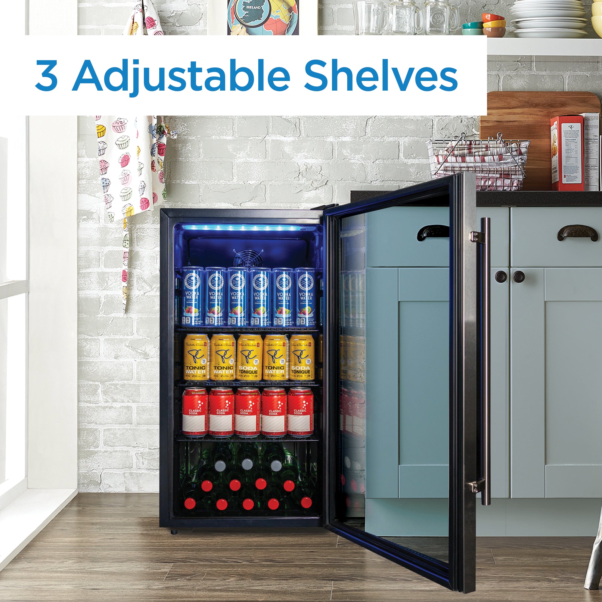 Danby - 17.5 Inch 3.1 cu. ft Beverage Centre Refrigerator in Stainless - DBC117A2BSSDD-6