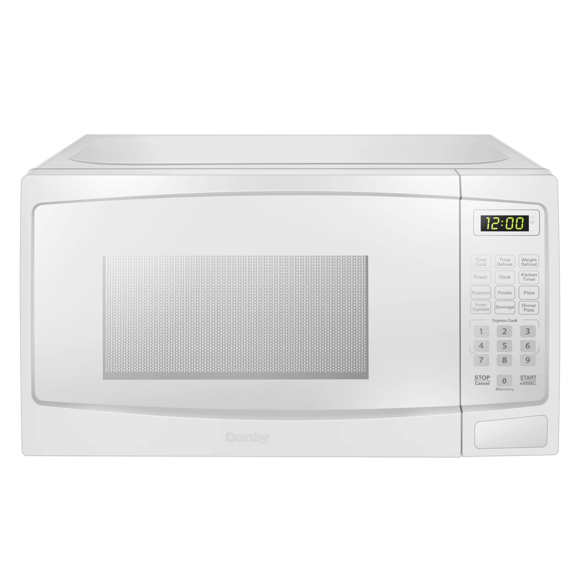 Danby - 0.7 cu. Ft Counter top Microwave in White - DBMW0720BWW