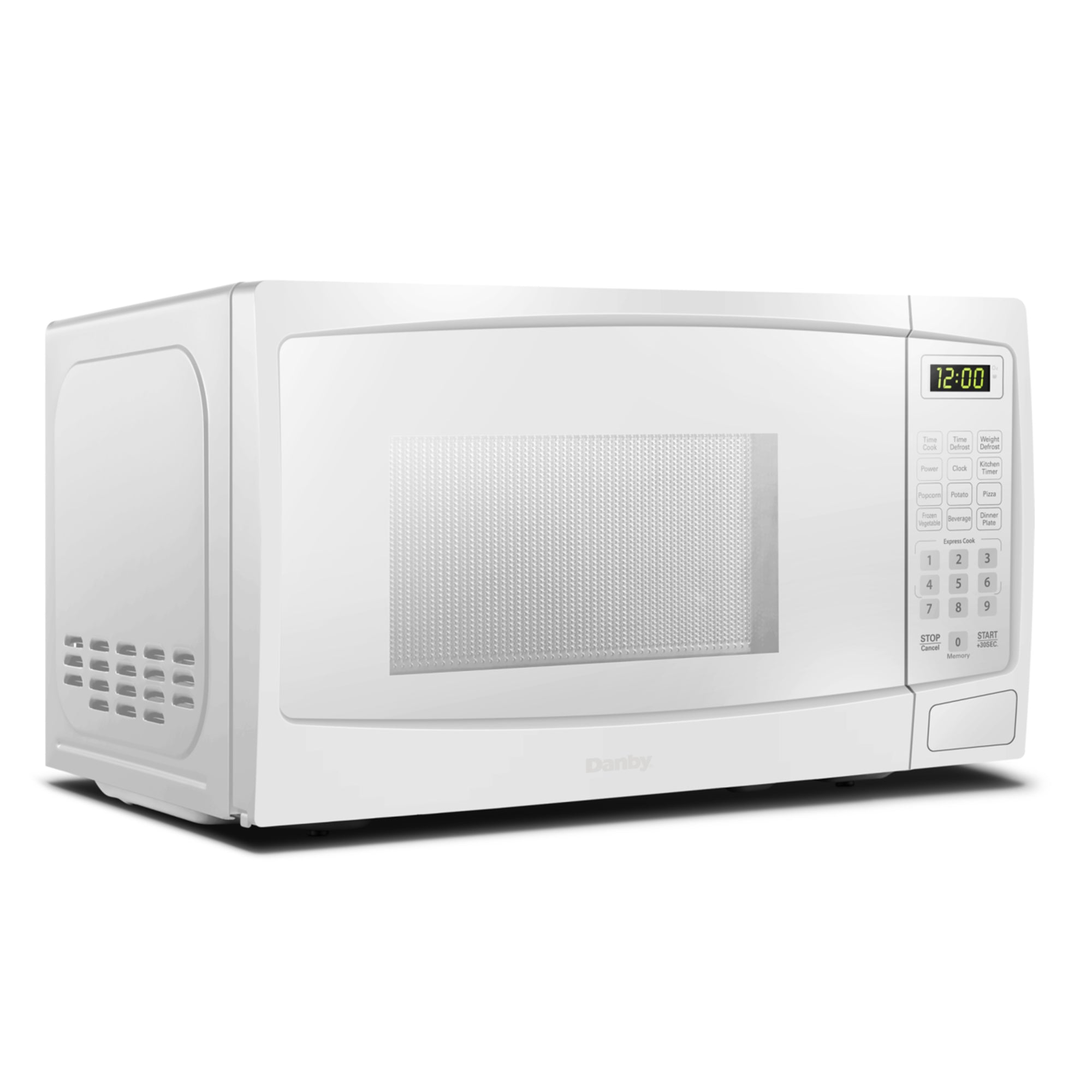 Danby - 0.7 cu. Ft Counter top Microwave in White - DBMW0720BWW
