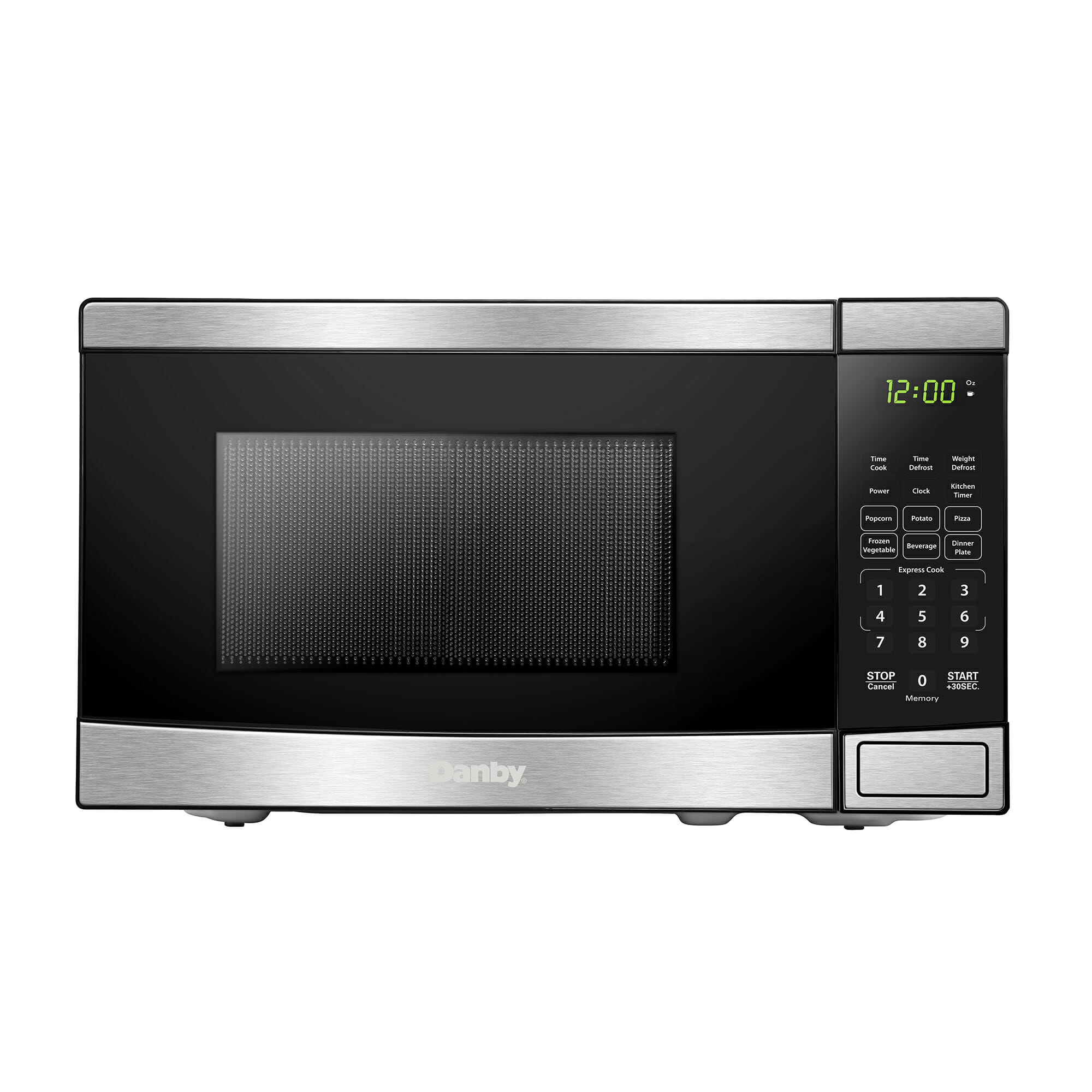 Danby - 0.7 cu. Ft Counter top Microwave in Stainless - DBMW0721BBS