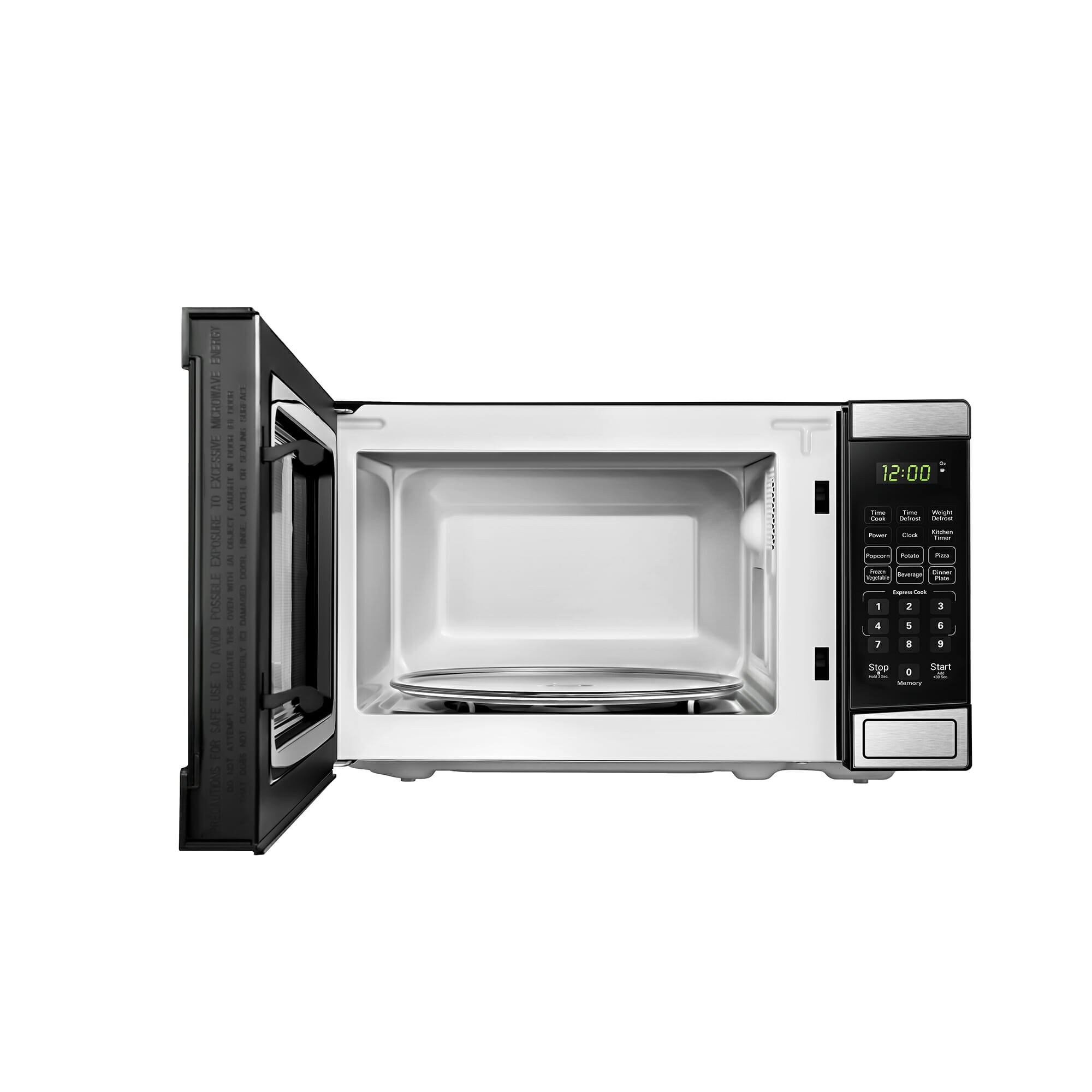 Danby - 0.7 cu. Ft Counter top Microwave in Stainless - DBMW0721BBS
