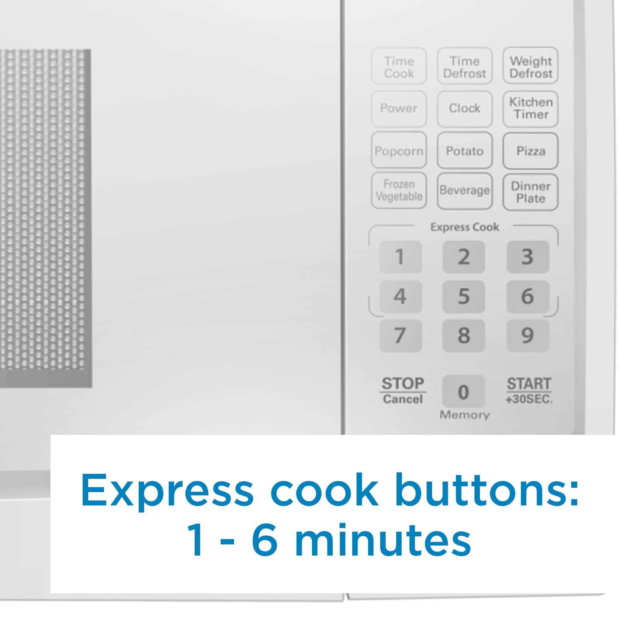 Danby - 1.1 cu. Ft Counter top Microwave in White - DBMW1120BWW