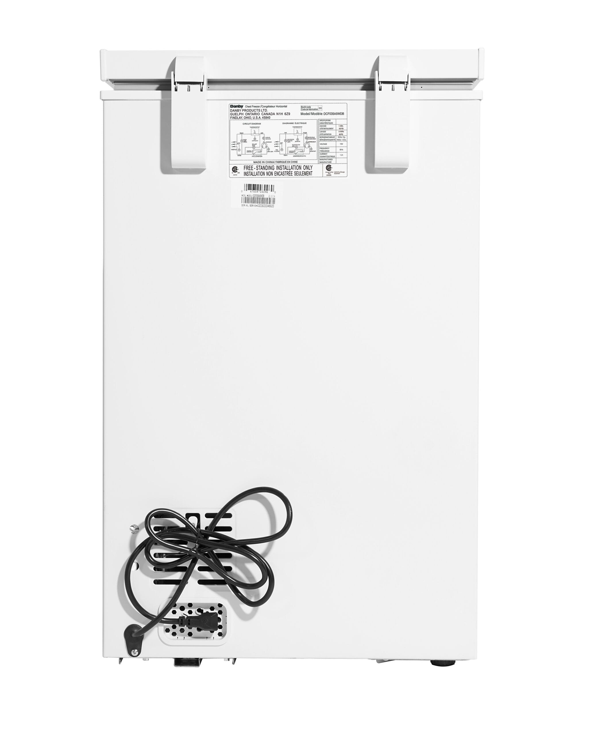 Danby - 3.5 cu. Ft Chest Freezer in White - DCF035A5WDB