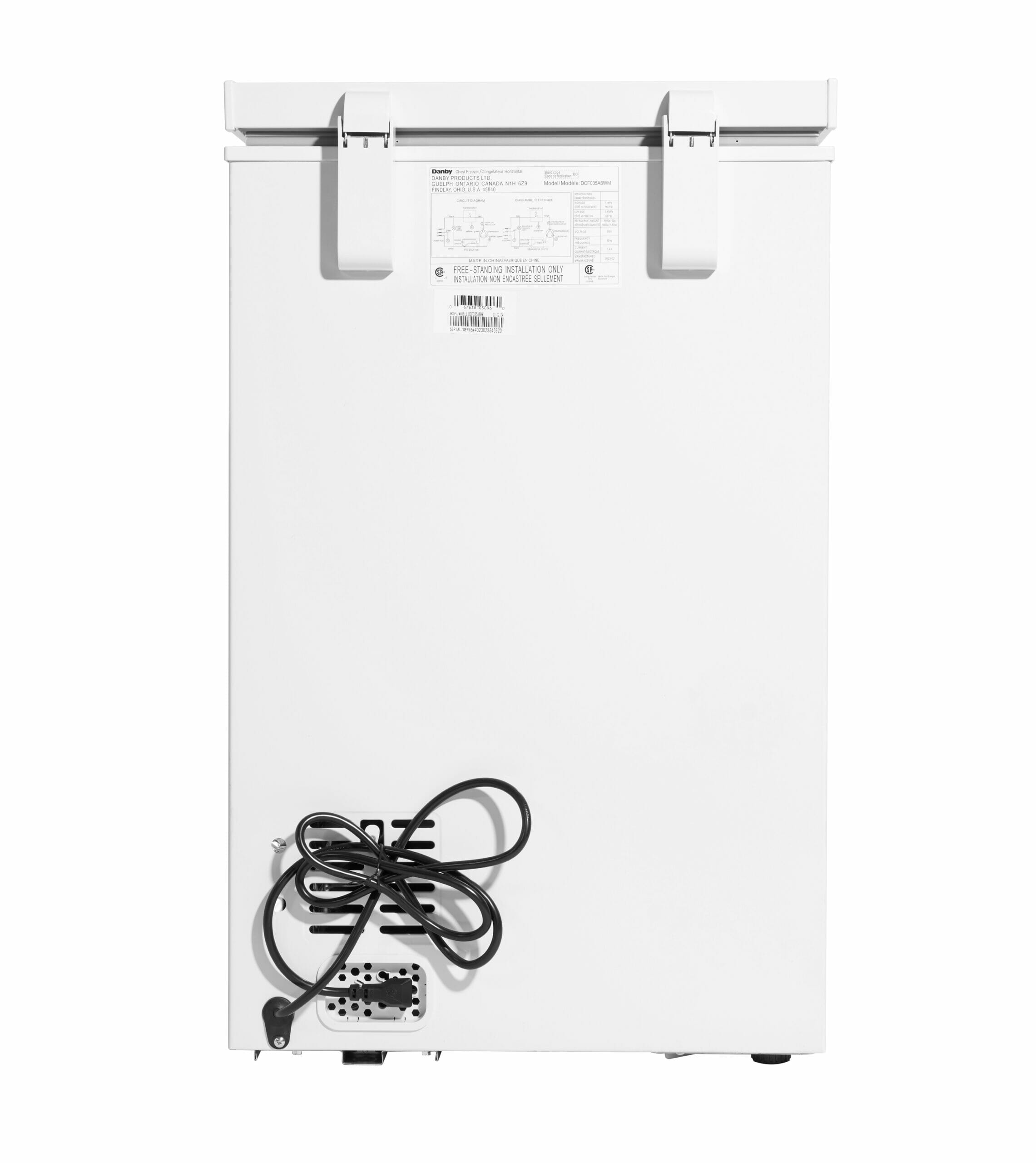 Danby - 3.5 cu. Ft Chest Freezer in White - DCF035A6WM