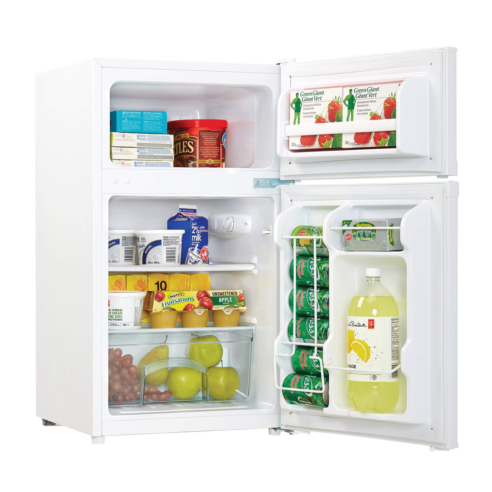 Danby - 18.69 Inch 3.1 cu. ft Mini Fridge Refrigerator in White - DCR031B1WDD