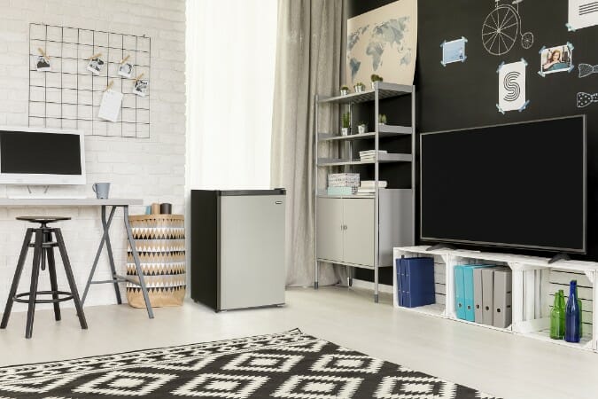 Danby - 21.31 Inch 4.5 cu. ft Mini Fridge Refrigerator in Stainless - DCR045B1BSLDB