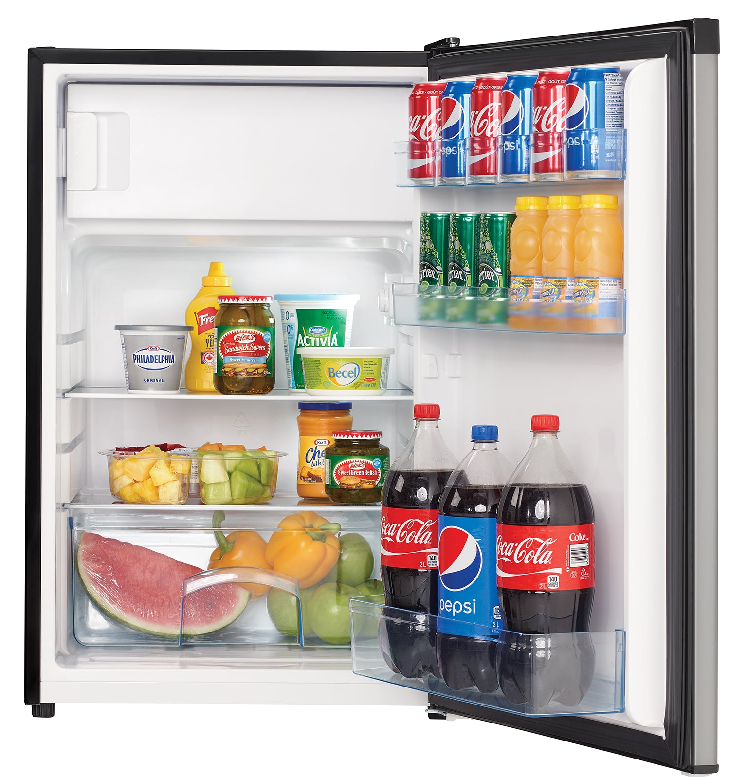 Danby - 21.31 Inch 4.5 cu. ft Mini Fridge Refrigerator in Stainless - DCR045B1BSLDB