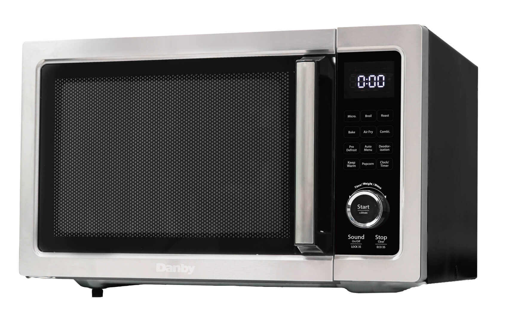 Danby - 1 cu. Ft Counter top Microwave in Stainless - DDMW1060BSS-6