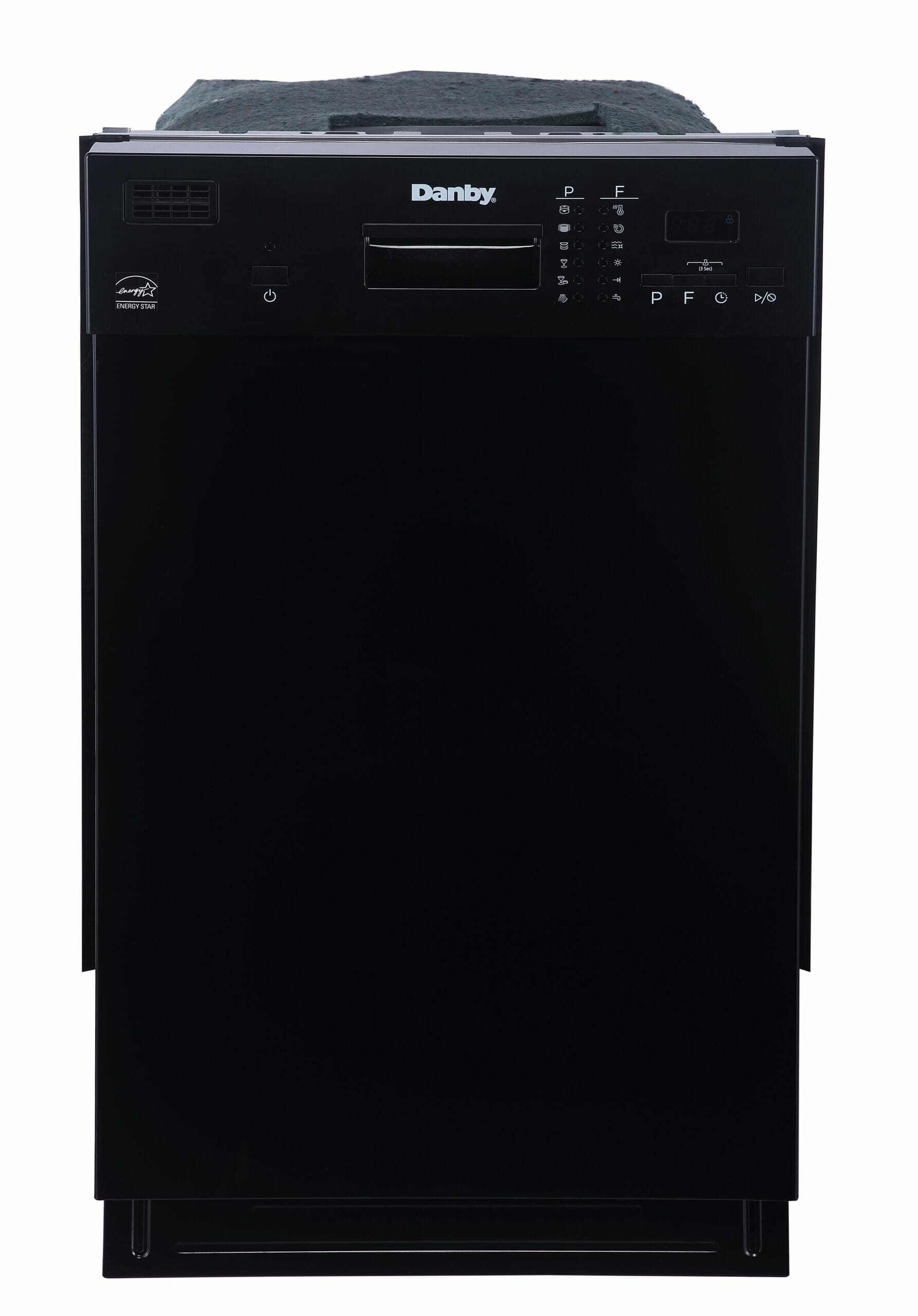 Danby - 52 dBA Built In Dishwasher in Black - DDW1804EB