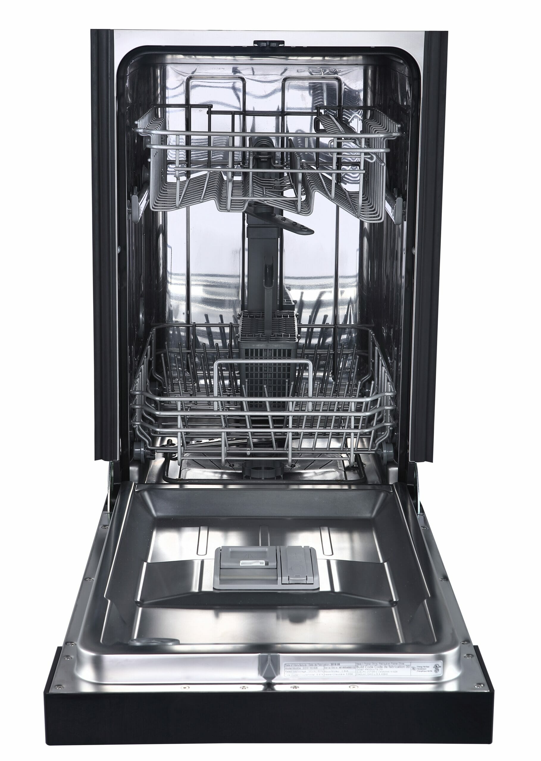Danby - 52 dBA Built In Dishwasher in Black - DDW1804EB