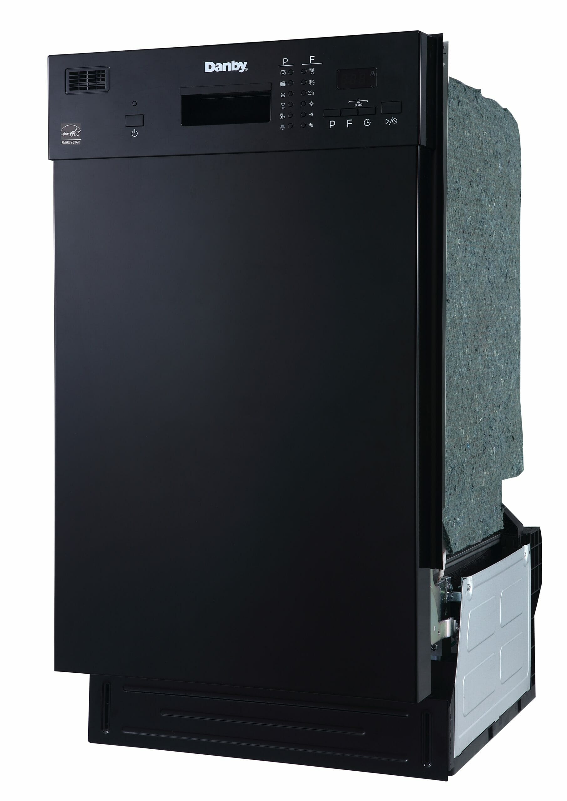 Danby - 52 dBA Built In Dishwasher in Black - DDW1804EB