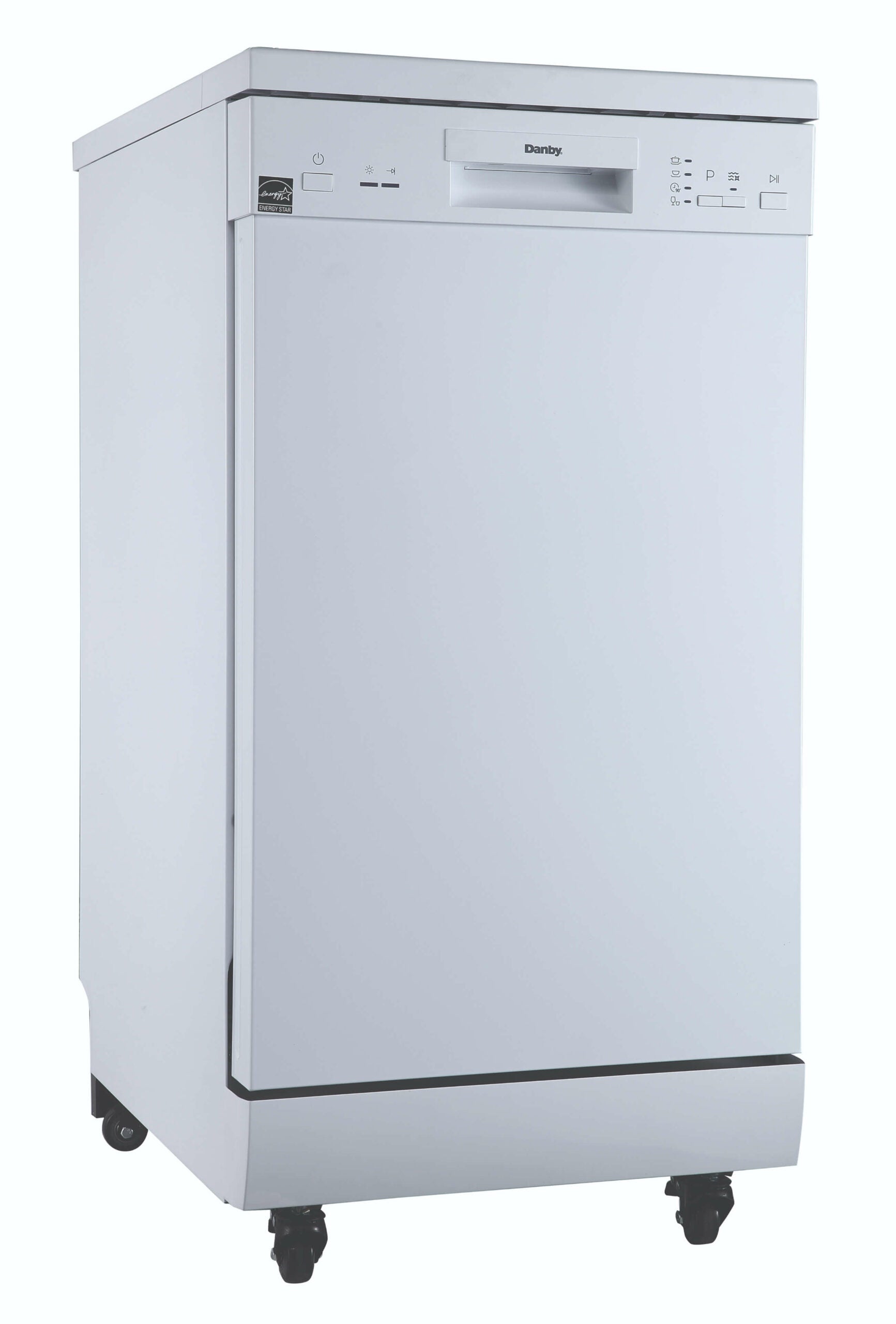 Danby - 52 dBA Portable Dishwasher in White - DDW1805EWP