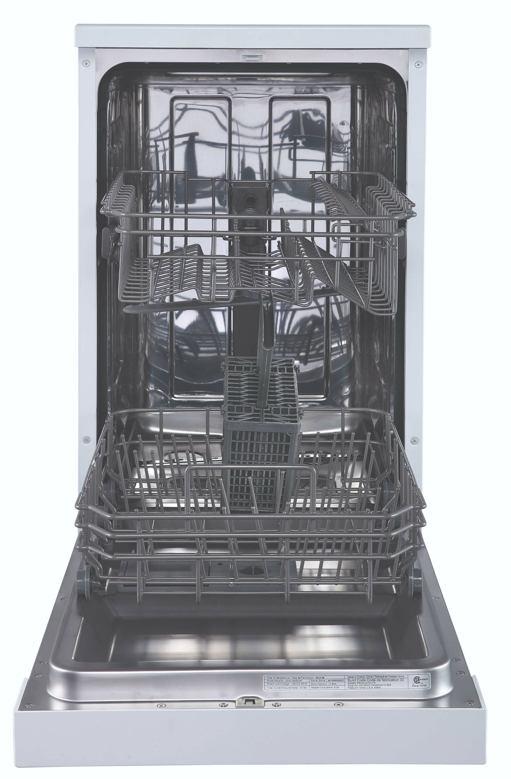 Danby - 52 dBA Portable Dishwasher in White - DDW1805EWP