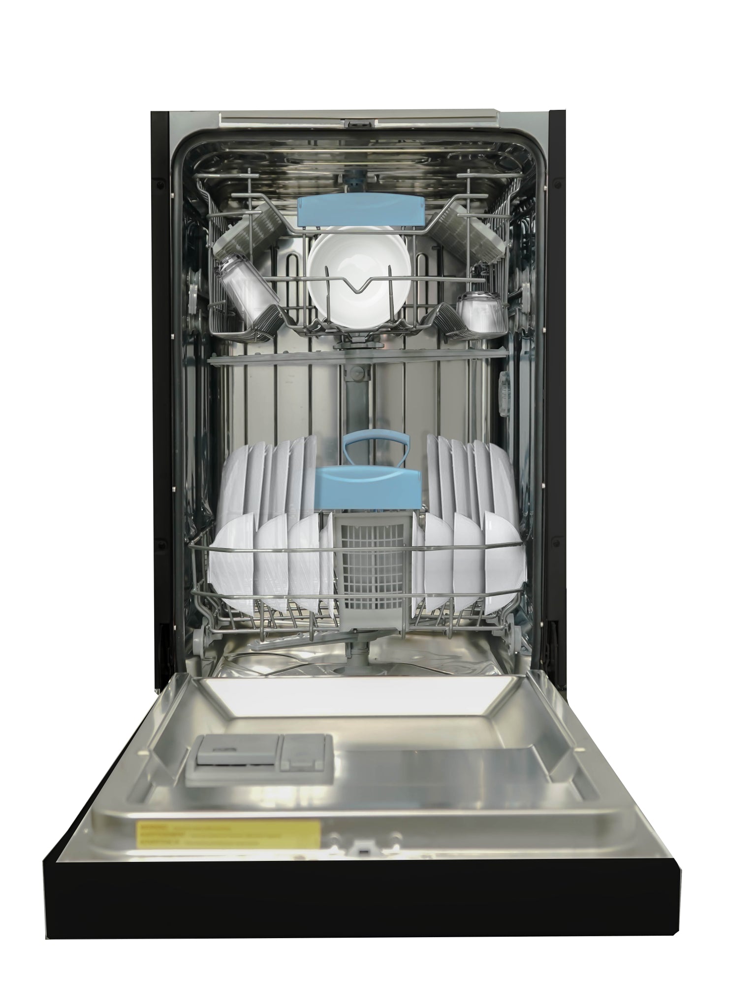 Danby - 52 dBA Built In Dishwasher in Black - DDW18D1EB