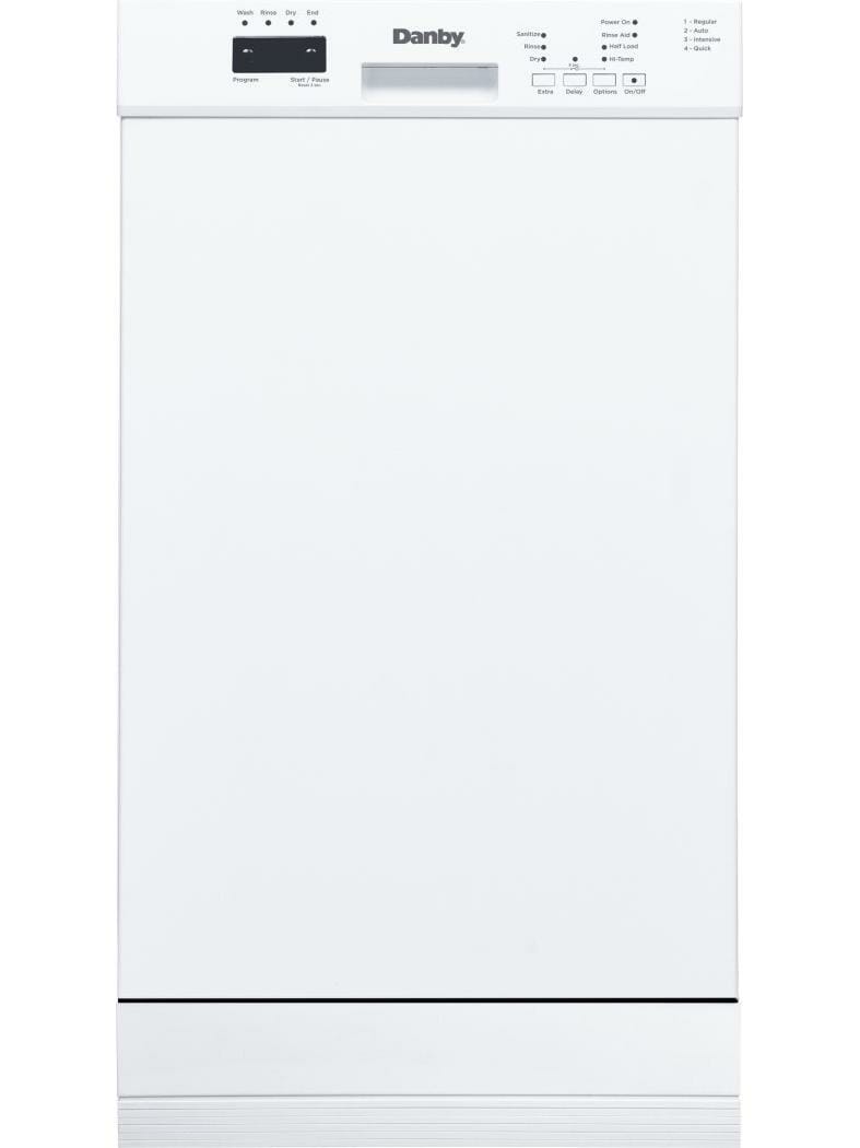 Danby - 51 dBA Built In Dishwasher in White - DDW18D1EW