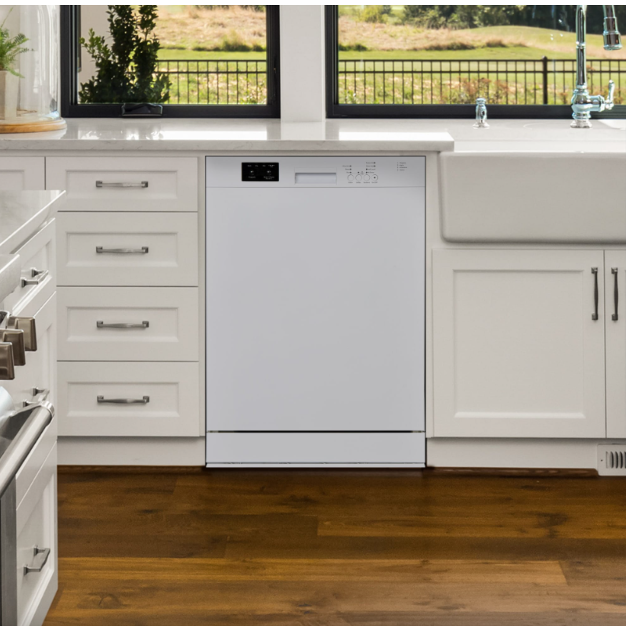 Danby - 51 dBA Built In Dishwasher in White - DDW2400EW