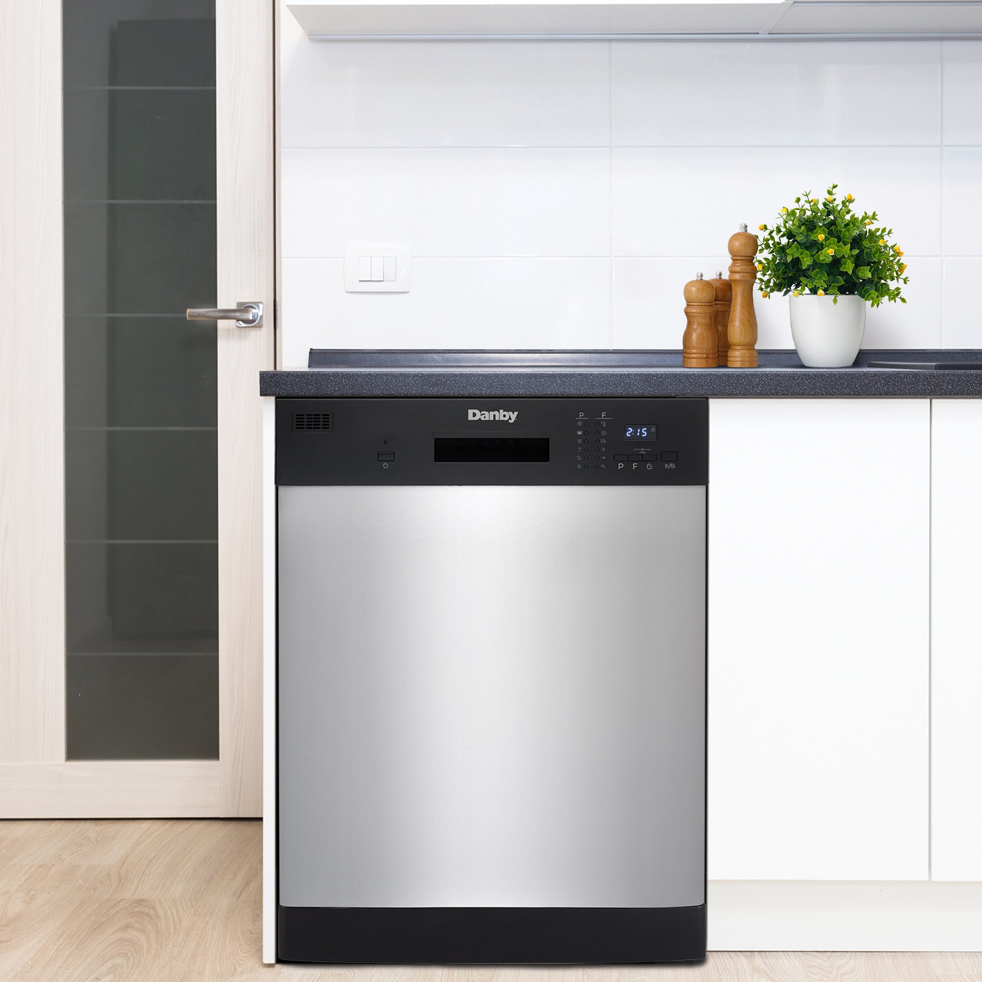 Danby - 52 dBA Built In Dishwasher in Stainless - DDW2404EBSS