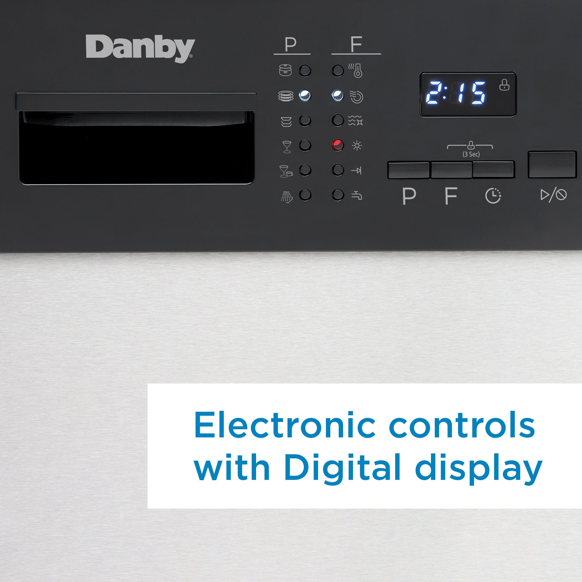 Danby - 52 dBA Built In Dishwasher in Stainless - DDW2404EBSS