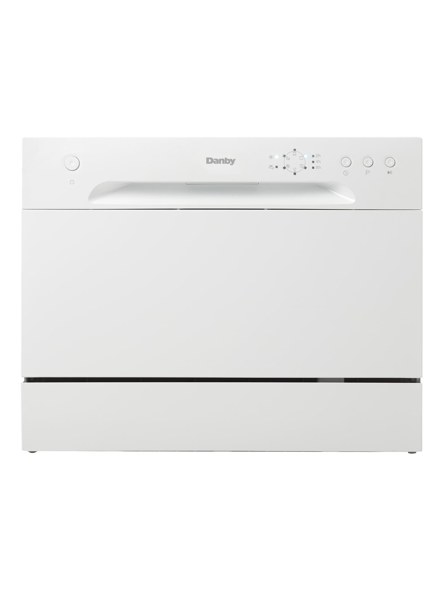 Danby - 52 dBA Compact Dishwasher in White - DDW621WDB