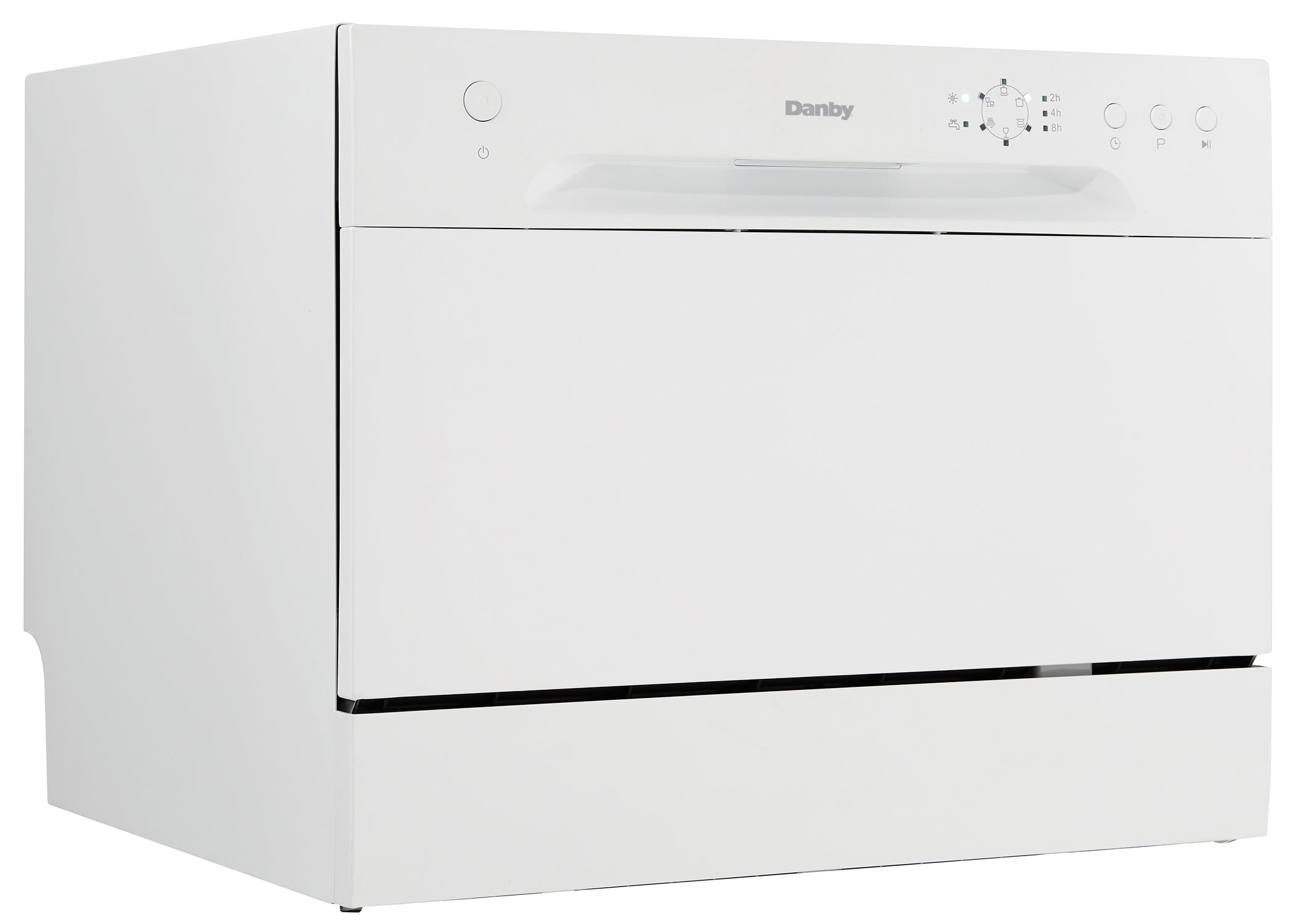 Danby - 52 dBA Compact Dishwasher in White - DDW621WDB