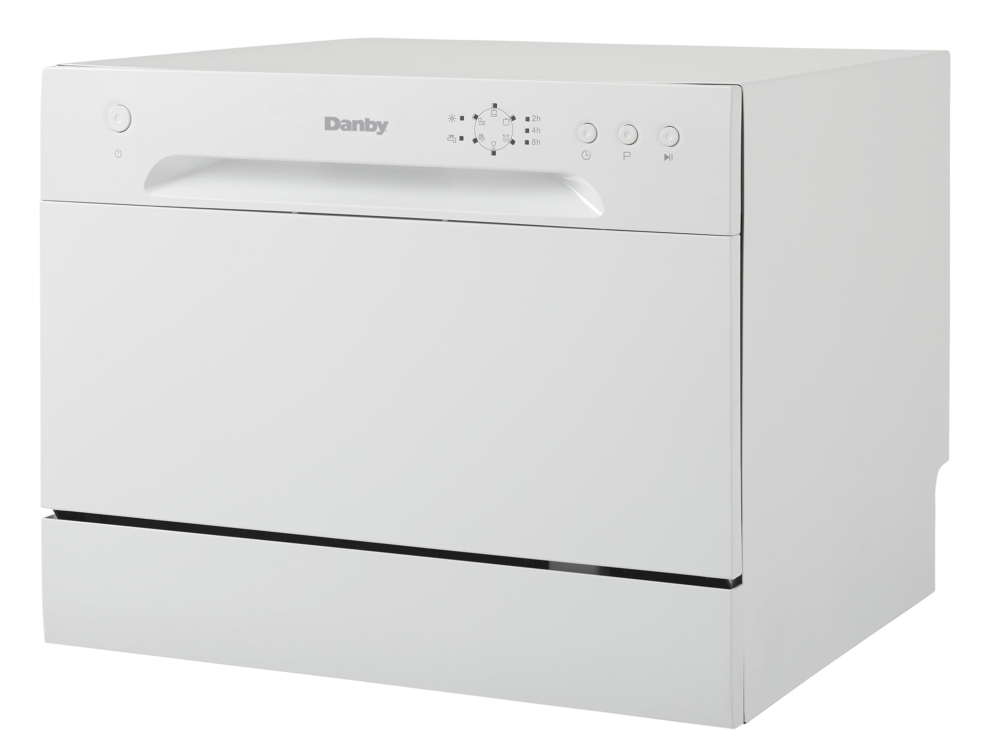 Danby - 52 dBA Compact Dishwasher in White - DDW621WDB