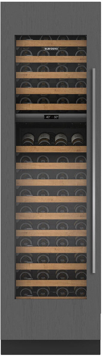 Sub-Zero - 24 Inch 102 Bottle Built In / Integrated Wine Fridge Refrigerator in Panel Ready - DEC2450W/L