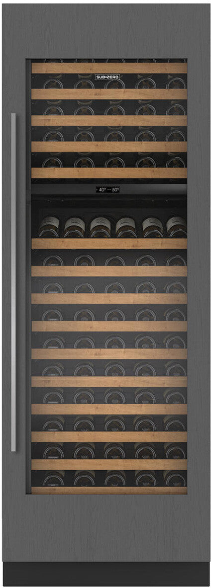 Sub-Zero - 30 Inch 146 Bottle Built In / Integrated Wine Fridge Refrigerator in Panel Ready - DEC3050W/R
